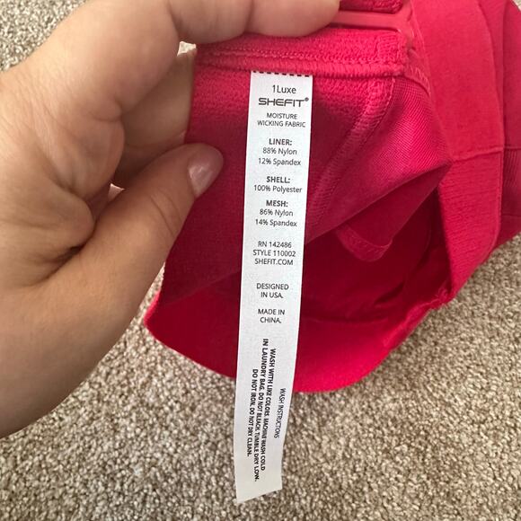 NEW Shefit Ultimate Sports Bra In Red Size 1Luxe - Picture 3 of 5